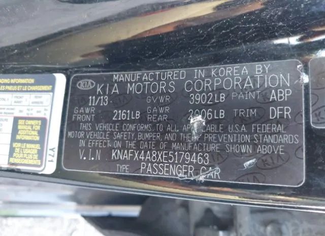 Photo 8 VIN: KNAFX4A8XE5179463 - KIA FORTE 