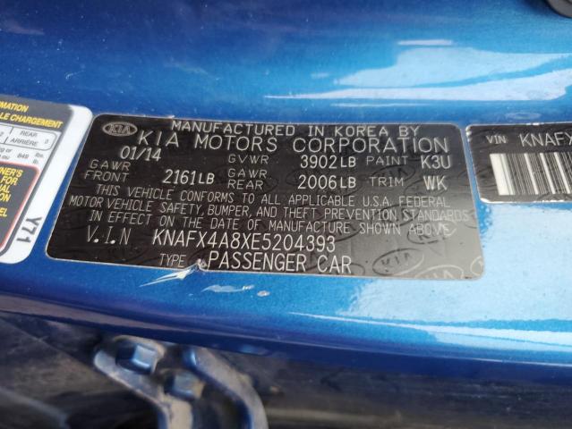 Photo 11 VIN: KNAFX4A8XE5204393 - KIA FORTE EX 