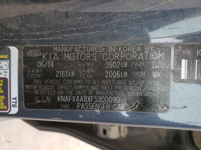 Photo 9 VIN: KNAFX4A8XF5300090 - KIA FORTE EX 