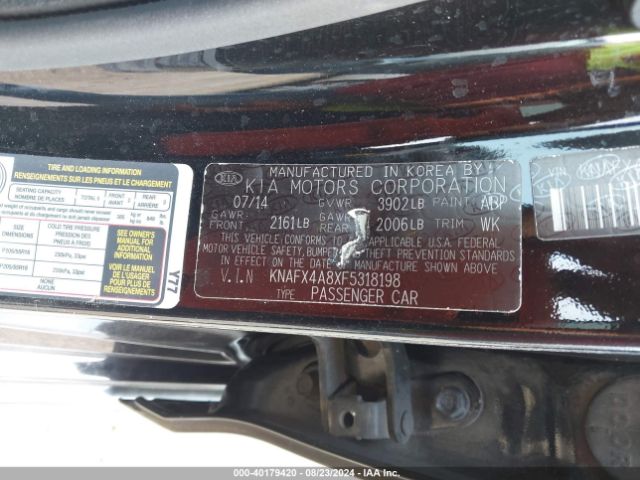 Photo 8 VIN: KNAFX4A8XF5318198 - KIA FORTE 