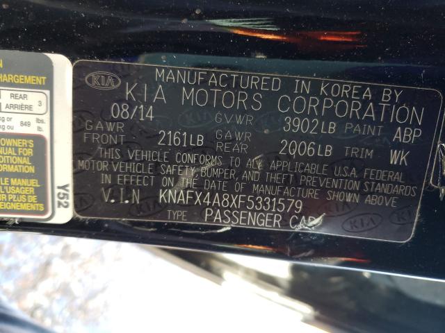 Photo 9 VIN: KNAFX4A8XF5331579 - KIA FORTE EX 