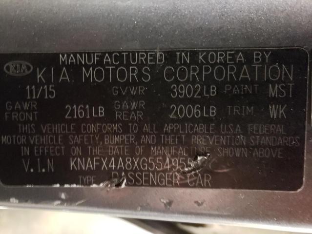 Photo 12 VIN: KNAFX4A8XG5549555 - KIA FORTE 