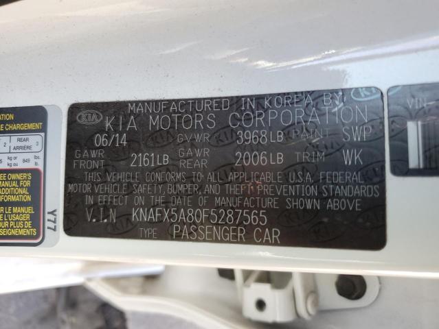 Photo 9 VIN: KNAFX5A80F5287565 - KIA FORTE EX 