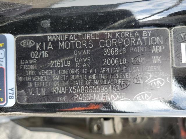 Photo 11 VIN: KNAFX5A80G5598463 - KIA FORTE 