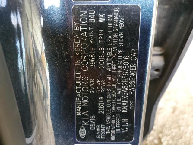 Photo 11 VIN: KNAFX5A82H5676016 - KIA FORTE EX 