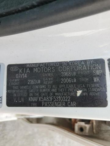 Photo 11 VIN: KNAFX5A83F5310322 - KIA FORTE 