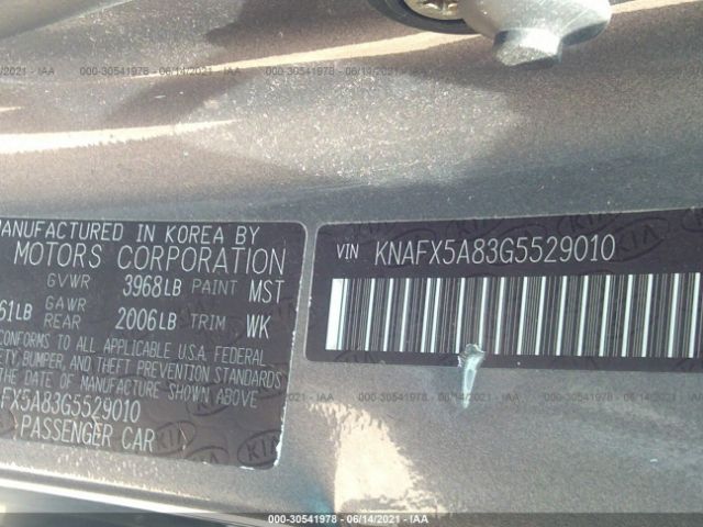 Photo 8 VIN: KNAFX5A83G5529010 - KIA FORTE 5-DOOR 