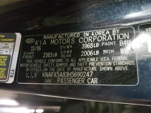 Photo 9 VIN: KNAFX5A83H5690247 - KIA FORTE EX 