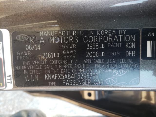 Photo 9 VIN: KNAFX5A84F5296799 - KIA FORTE EX 