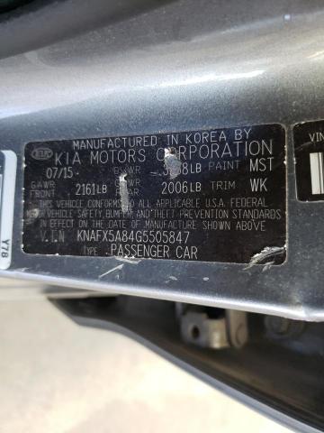 Photo 9 VIN: KNAFX5A84G5505847 - KIA FORTE EX 