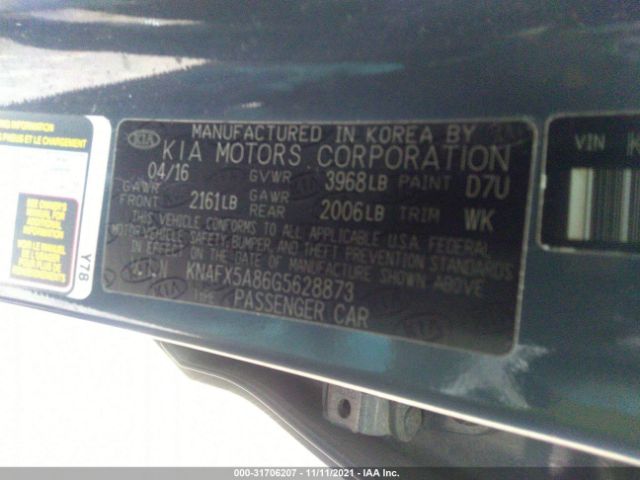 Photo 8 VIN: KNAFX5A86G5628873 - KIA FORTE 5-DOOR 