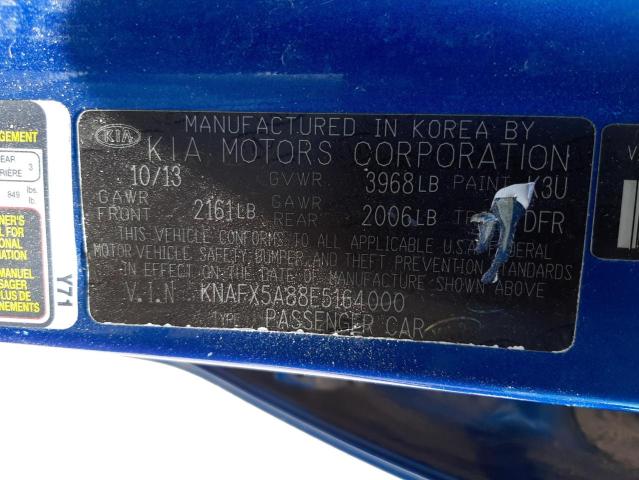 Photo 9 VIN: KNAFX5A88E5164000 - KIA FORTE EX 