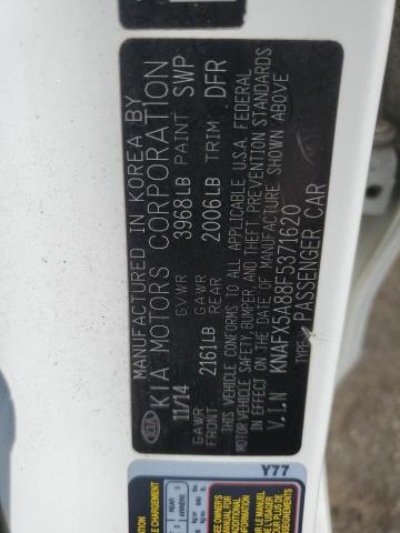 Photo 11 VIN: KNAFX5A88F5371620 - KIA FORTE EX 