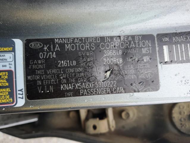 Photo 11 VIN: KNAFX5A8XF5310222 - KIA FORTE EX 