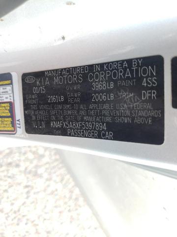 Photo 11 VIN: KNAFX5A8XF5397894 - KIA FORTE EX 