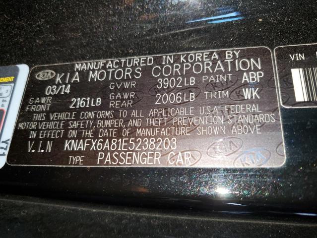 Photo 11 VIN: KNAFX6A81E5238203 - KIA FORTE EX 