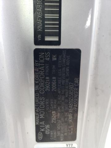 Photo 11 VIN: KNAFX6A81G5585937 - KIA FORTE 