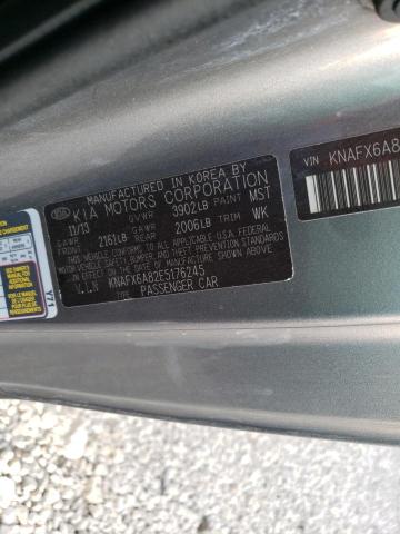 Photo 9 VIN: KNAFX6A82E5176245 - KIA FORTE EX 