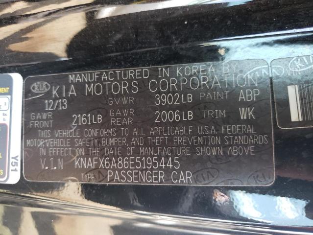 Photo 9 VIN: KNAFX6A86E5195445 - KIA FORTE EX 