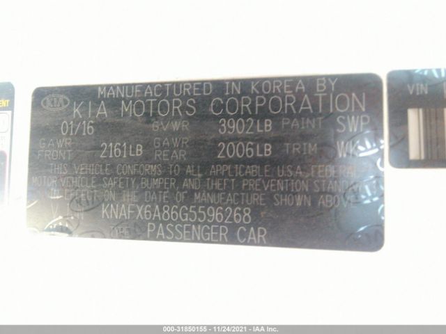 Photo 8 VIN: KNAFX6A86G5596268 - KIA FORTE KOUP 