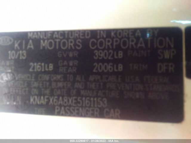 Photo 8 VIN: KNAFX6A8XE5161153 - KIA FORTE KOUP 