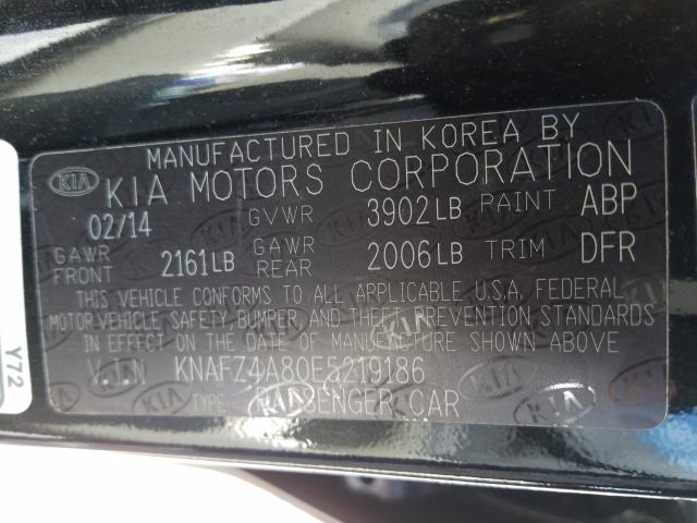 Photo 7 VIN: KNAFZ4A80E5219186 - KIA FORTE EX 