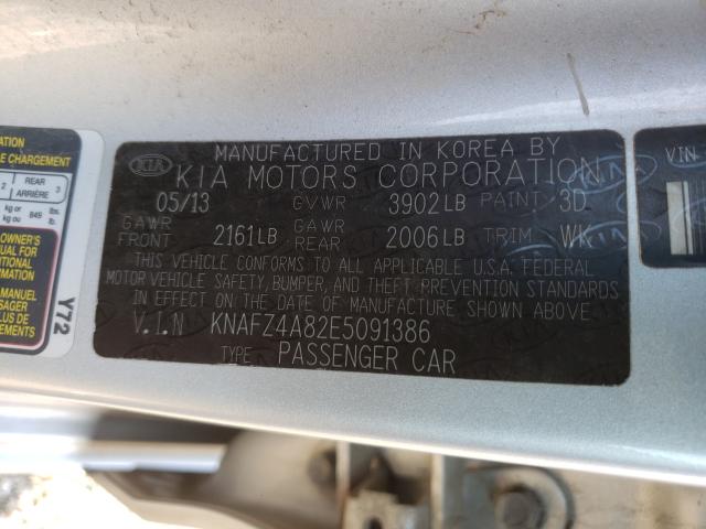 Photo 9 VIN: KNAFZ4A82E5091386 - KIA FORTE EX 