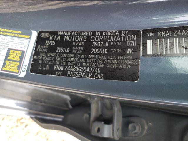 Photo 11 VIN: KNAFZ4A83G5549746 - KIA FORTE EX 