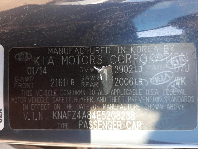 Photo 9 VIN: KNAFZ4A84E5208238 - KIA FORTE EX 