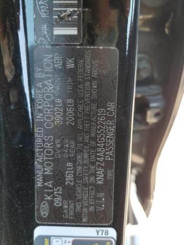 Photo 11 VIN: KNAFZ4A84G5522619 - KIA FORTE EX 