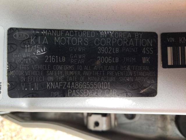 Photo 11 VIN: KNAFZ4A86G5550101 - KIA FORTE EX 