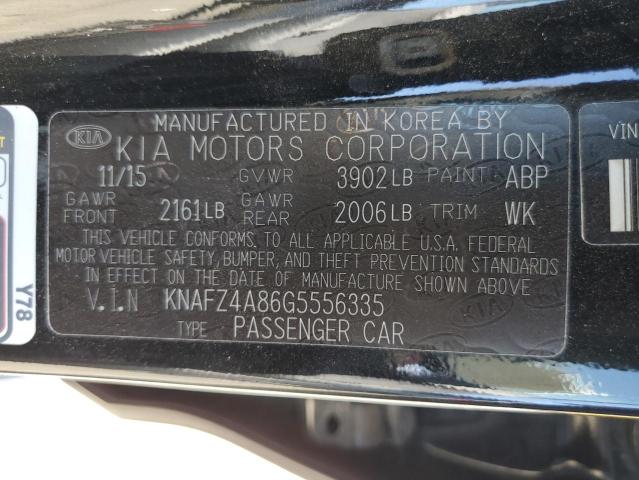 Photo 11 VIN: KNAFZ4A86G5556335 - KIA FORTE EX 