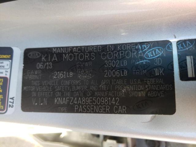 Photo 9 VIN: KNAFZ4A89E5098142 - KIA FORTE EX 