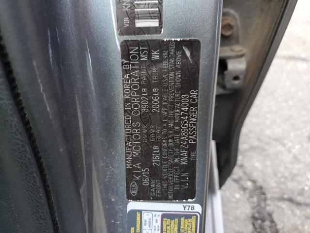 Photo 11 VIN: KNAFZ4A89G5474003 - KIA FORTE EX 