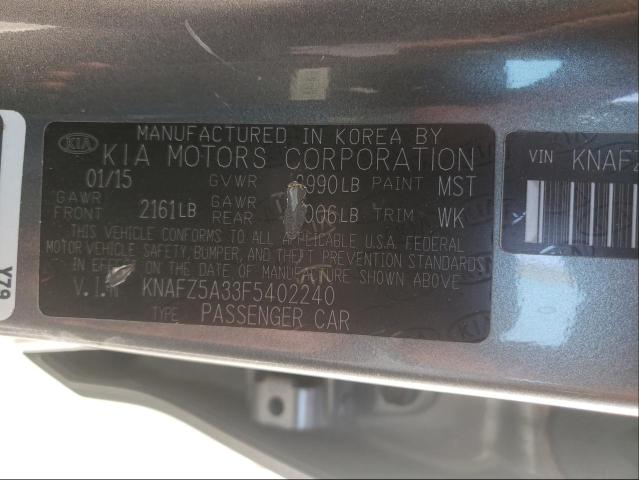 Photo 9 VIN: KNAFZ5A33F5402240 - KIA FORTE SX 