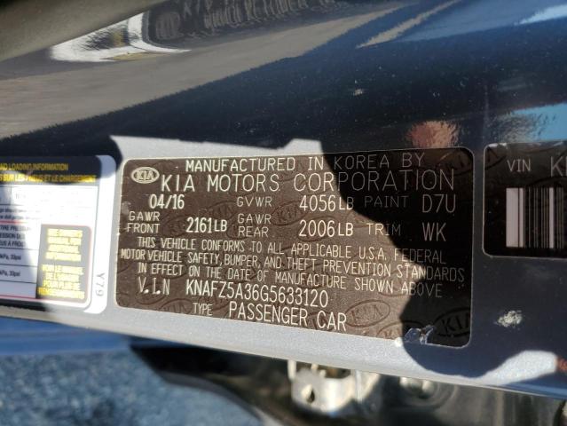 Photo 9 VIN: KNAFZ5A36G5633120 - KIA FORTE SX 