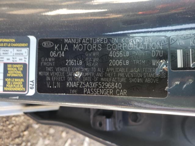 Photo 9 VIN: KNAFZ5A3XF5296840 - KIA FORTE EX 