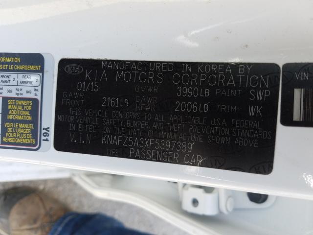 Photo 9 VIN: KNAFZ5A3XF5397389 - KIA FORTE SX 