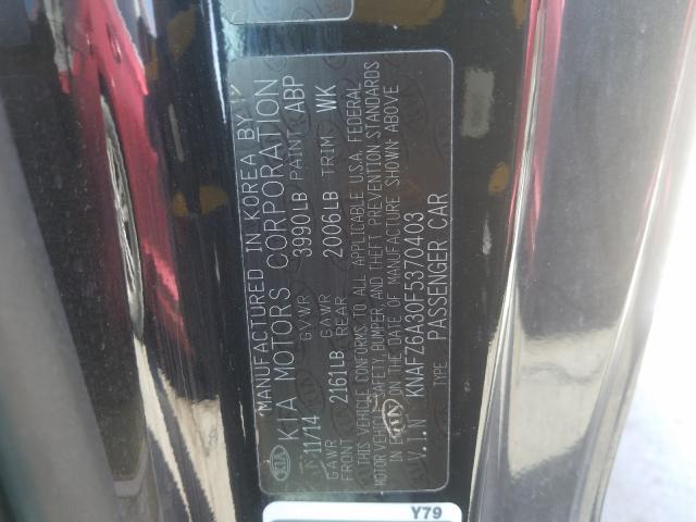 Photo 9 VIN: KNAFZ6A30F5370403 - KIA FORTE SX 