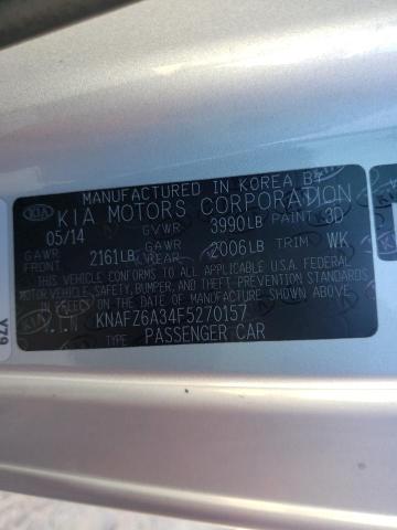 Photo 9 VIN: KNAFZ6A34F5270157 - KIA FORTE SX 