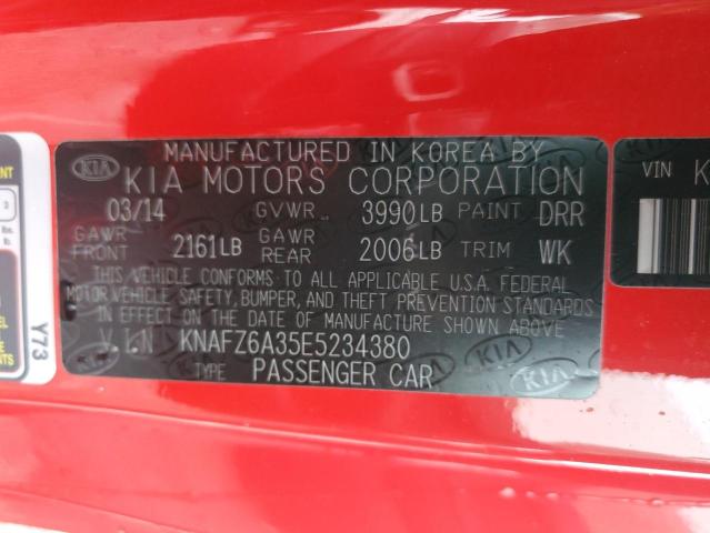 Photo 11 VIN: KNAFZ6A35E5234380 - KIA FORTE 