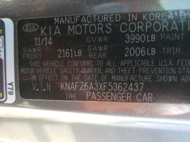 Photo 9 VIN: KNAFZ6A3XF5362437 - KIA FORTE SX 