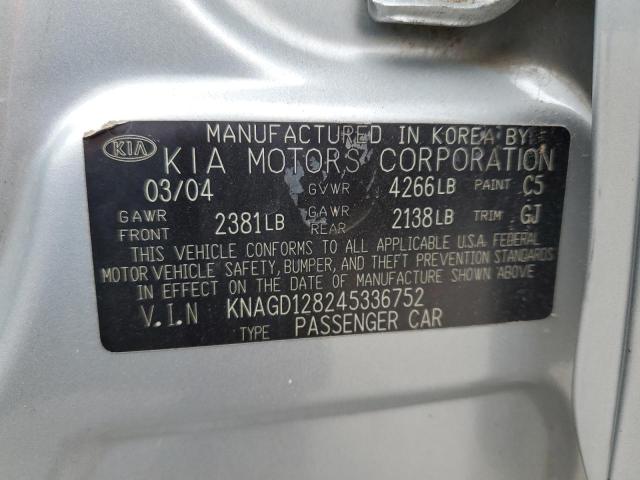 Photo 12 VIN: KNAGD128245336752 - KIA OPTIMA LX 