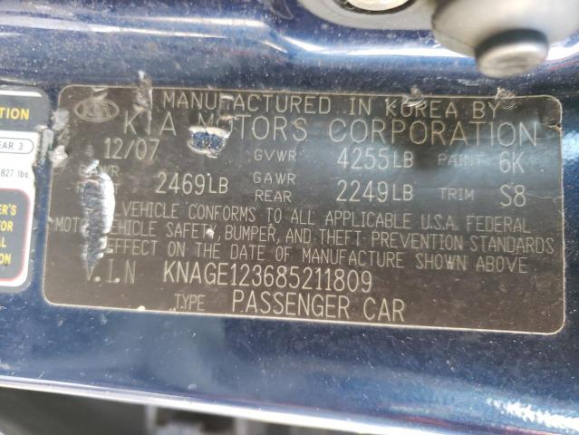 Photo 12 VIN: KNAGE123685211809 - KIA OPTIMA 