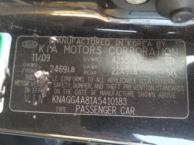 Photo 9 VIN: KNAGG4A81A5410183 - KIA OPTIMA LX 