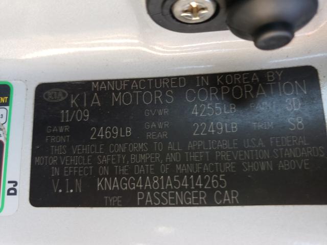 Photo 9 VIN: KNAGG4A81A5414265 - KIA OPTIMA LX 