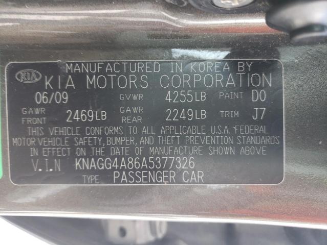 Photo 11 VIN: KNAGG4A86A5377326 - KIA OPTIMA LX 