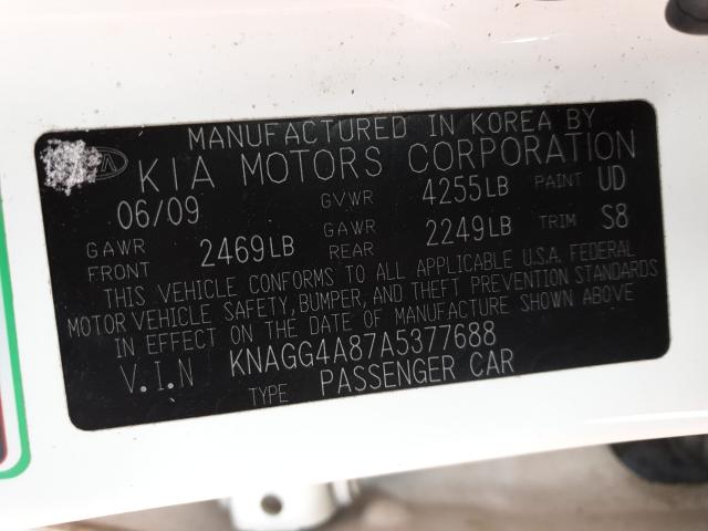 Photo 9 VIN: KNAGG4A87A5377688 - KIA OPTIMA LX 