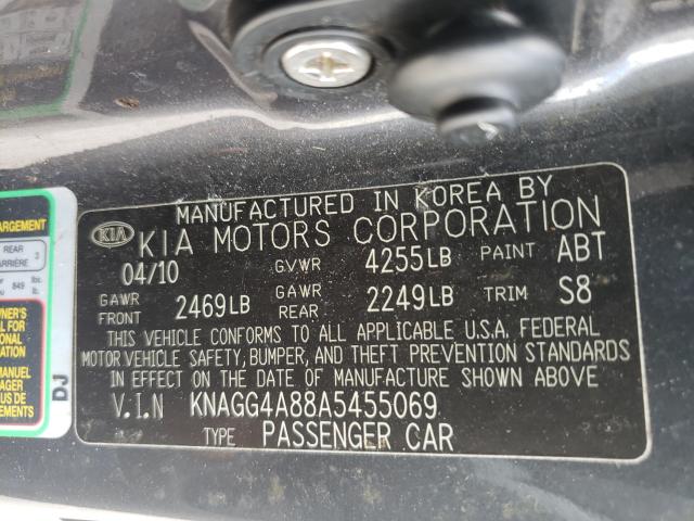 Photo 9 VIN: KNAGG4A88A5455069 - KIA OPTIMA LX 