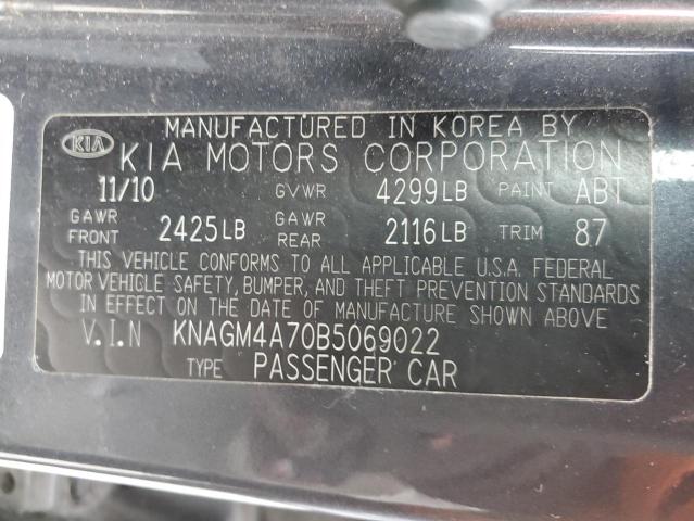 Photo 12 VIN: KNAGM4A70B5069022 - KIA OPTIMA LX 